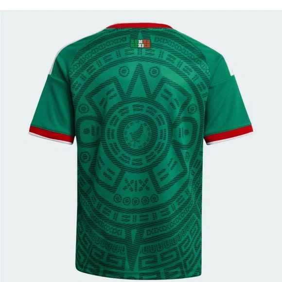 adidas Men's Green Soccer Polo with Red and White Trim - Picture 13 of 16